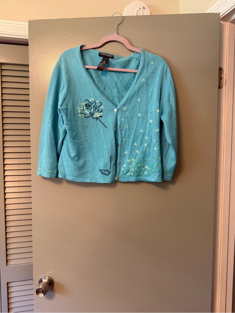 jonathan martin Aqua Maxi Dress with Matching Cropped Jacket - Picture 4 of 4
